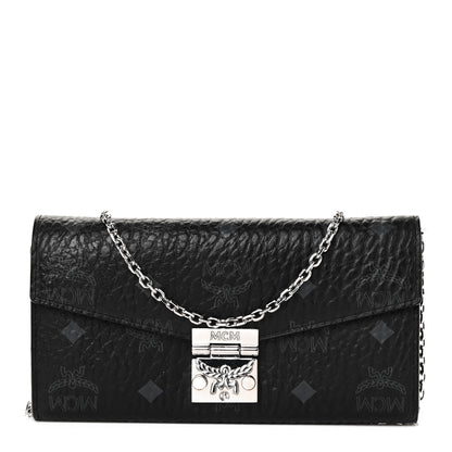 MCM Visetos Large Patricia Wallet On Chain Black 1 of 8