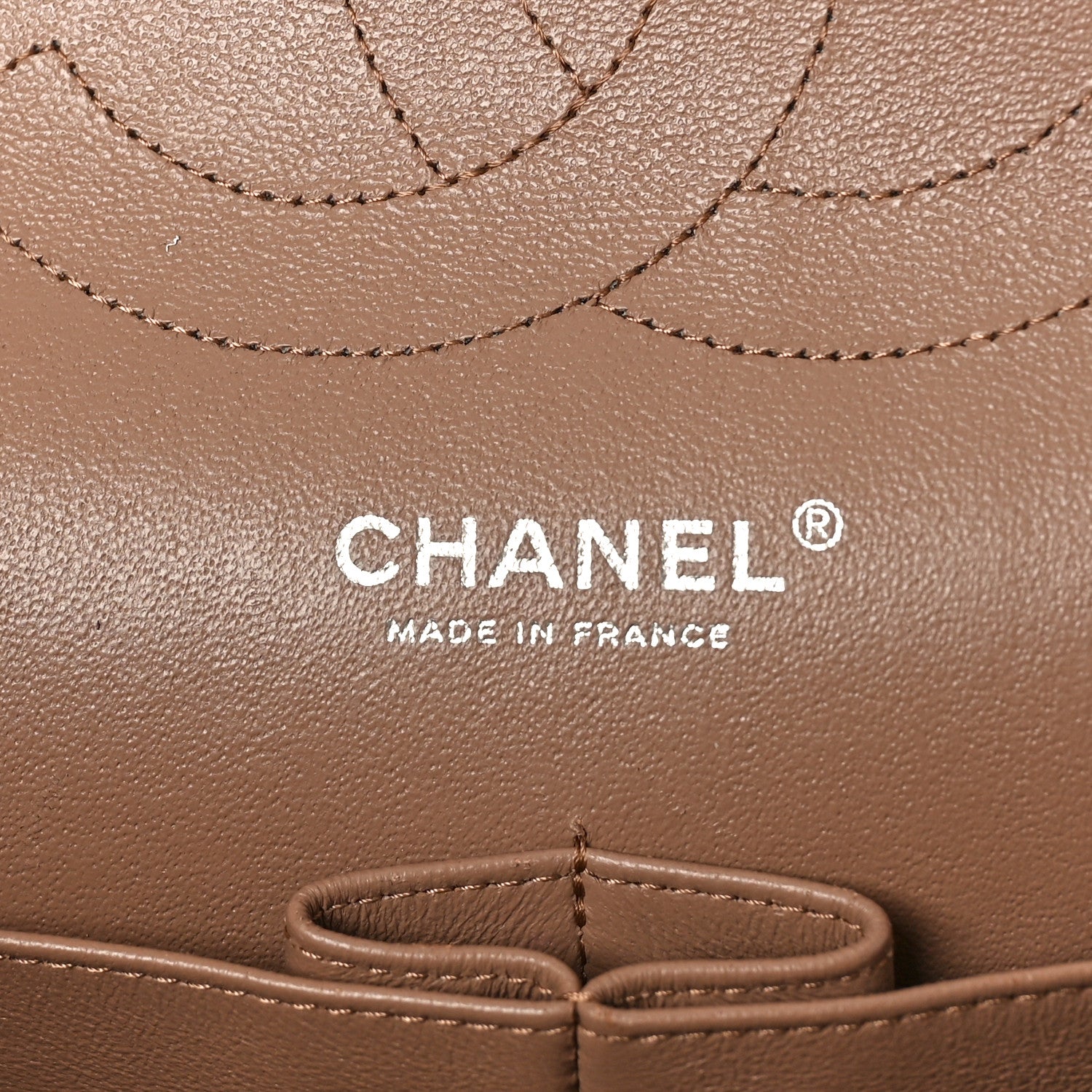 Chanel Caviar Quilted Jumbo Double Flap Dark Beige 6 of 12
