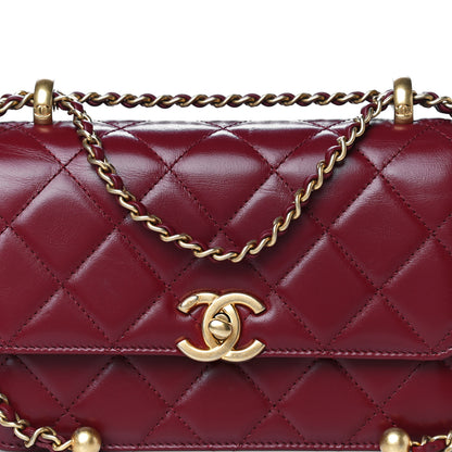 Chanel Calfskin Quilted Mini Perfect Fit Flap Burgundy 7 of 15