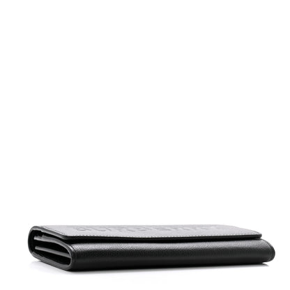 Burberry Grained Calfskin Embossed Porter Continental Wallet Black 4 of 9