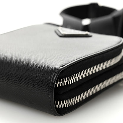 Prada Saffiano Smartphone Case Crossbody Black 9 of 12