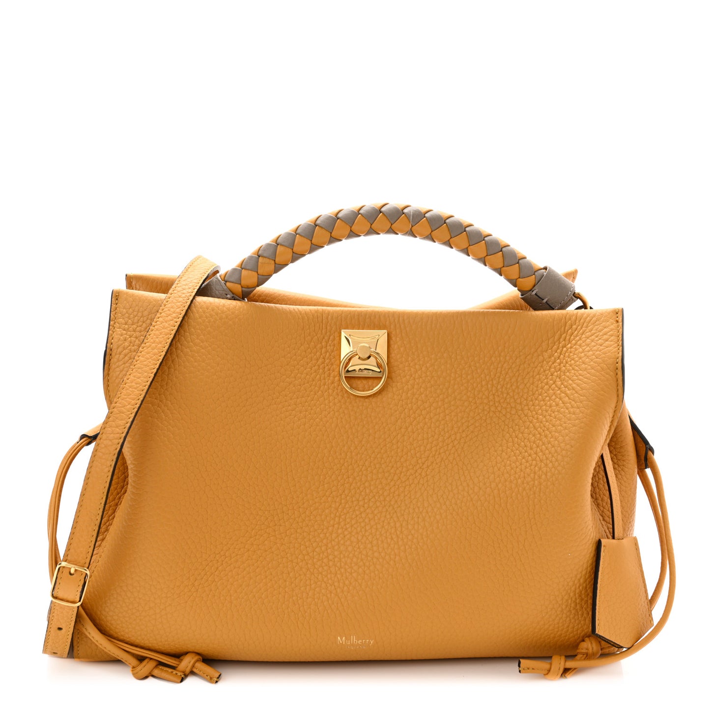 Heavy Grain Iris Tote Deep Amber