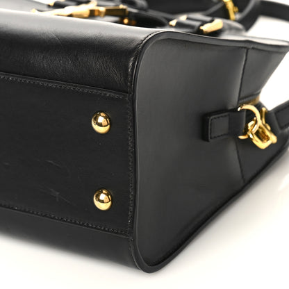 Saint Laurent Calfskin Monogram Baby Cabas Black 8 of 8