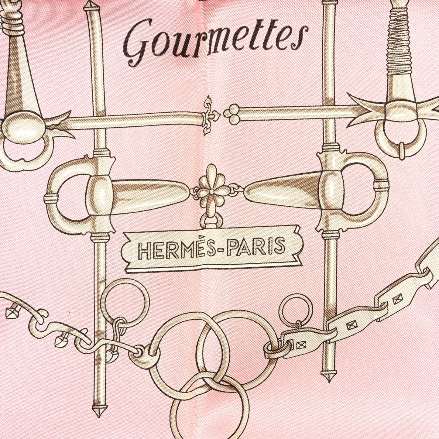 Silk Mors et Gourmettes Scarf 90