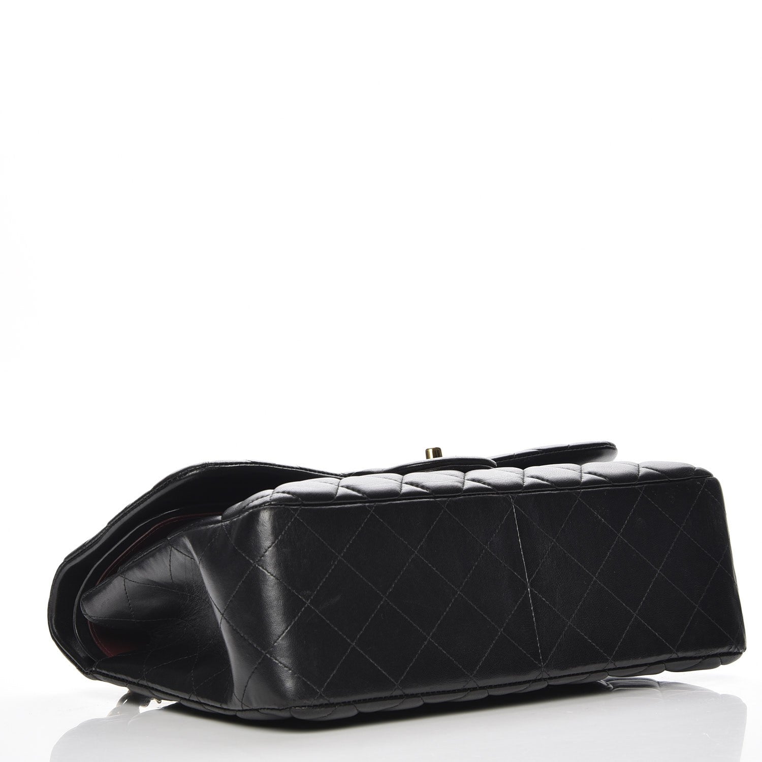 Chanel Lambskin Quilted Jumbo Double Flap Black 4 of 7