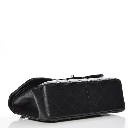 Chanel Lambskin Quilted Jumbo Double Flap Black 4 of 7