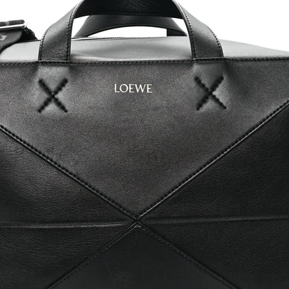 Loewe Shiny Calfskin Puzzle Fold Duffle Black 7 of 13