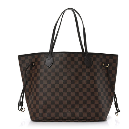 Louis Vuitton Damier Ebene Neo Neverfull MM Rose Ballerine 1 of 8