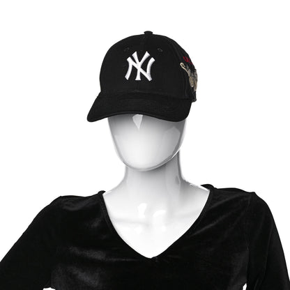 Gucci X MLB Cotton NY Yankees Baseball Hat 57-61 Black 2 of 8