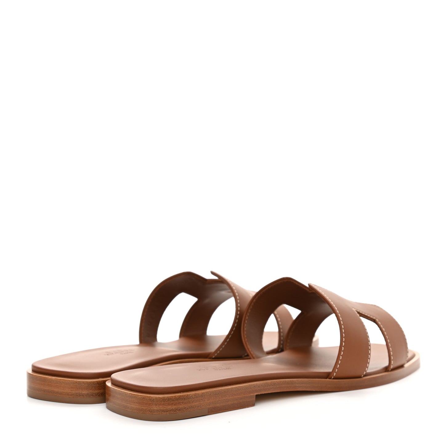 Box Calfskin Oran Sandals 37 Gold
