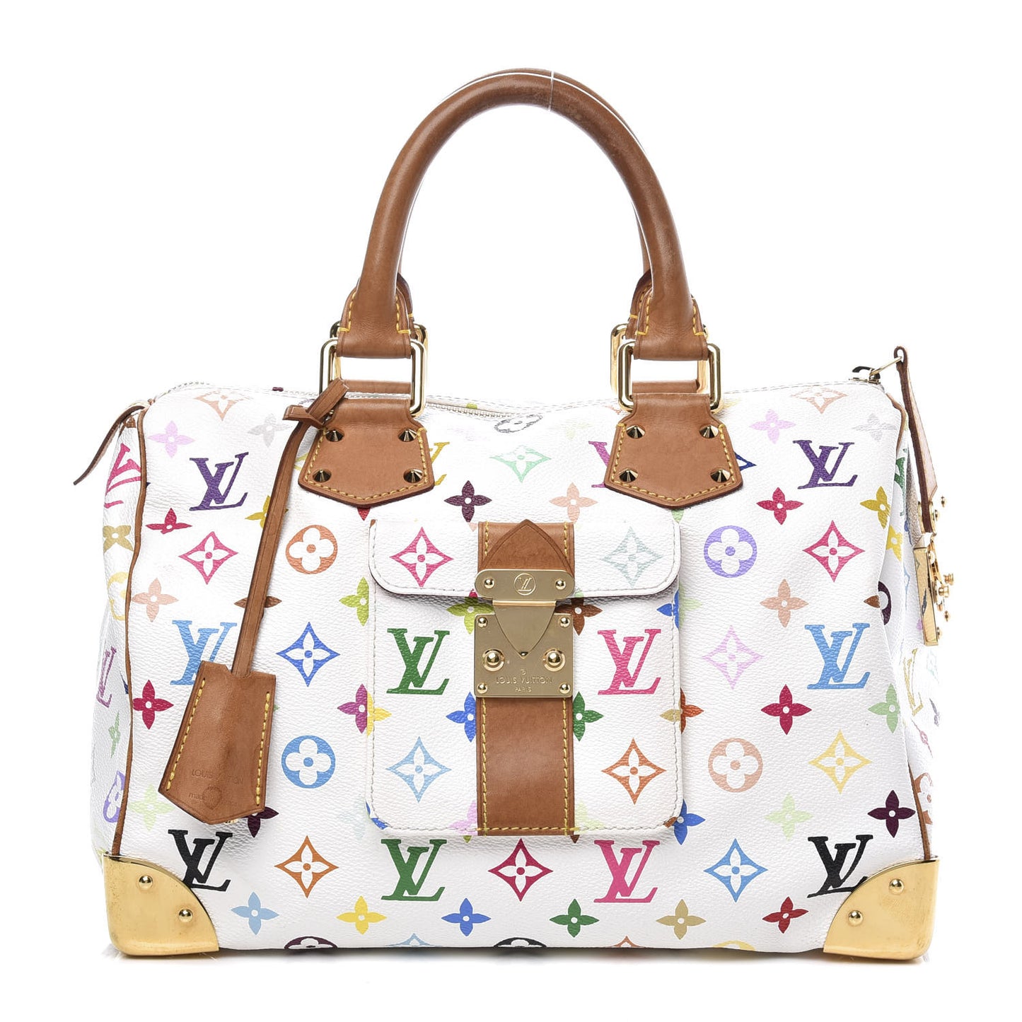 Monogram Multicolor Speedy 30 White
