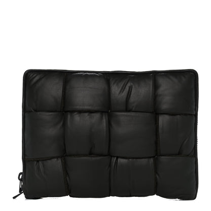 Bottega Veneta Calfskin Maxi Intrecciato Puffy Laptop Pouch Camping 1 of 16