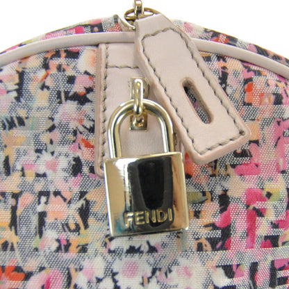 Fendi Zucchino Vitello Floral Forever Boston Rosa Papaya Rosa Confetto 5 of 8