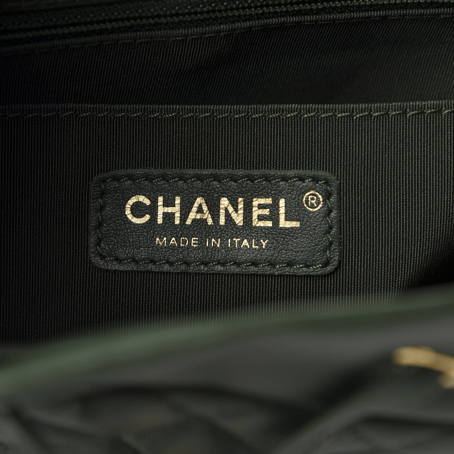 Lambskin Quilted Large Urban Spirit Backpack Dark Green