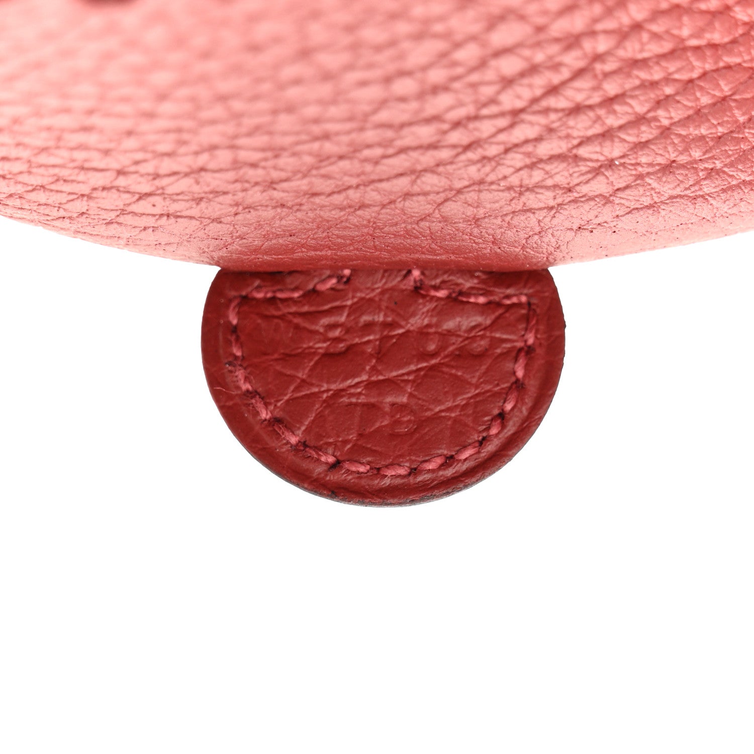 Hermes Taurillon Clemence Evelyne TPM Rouge H 7 of 11