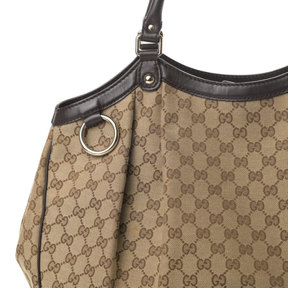 Gucci Monogram Large Sukey Tote Dark Brown 10 of 19