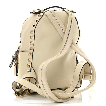 Valentino Garavani Pebbled Calfskin Mini Rockstud Backpack Ivory 3 of 12
