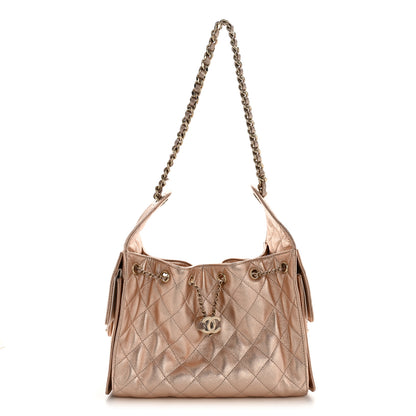 Chanel Metallic Caviar Quilted Small Chanel 25 Handbag Copper 1 of 11
