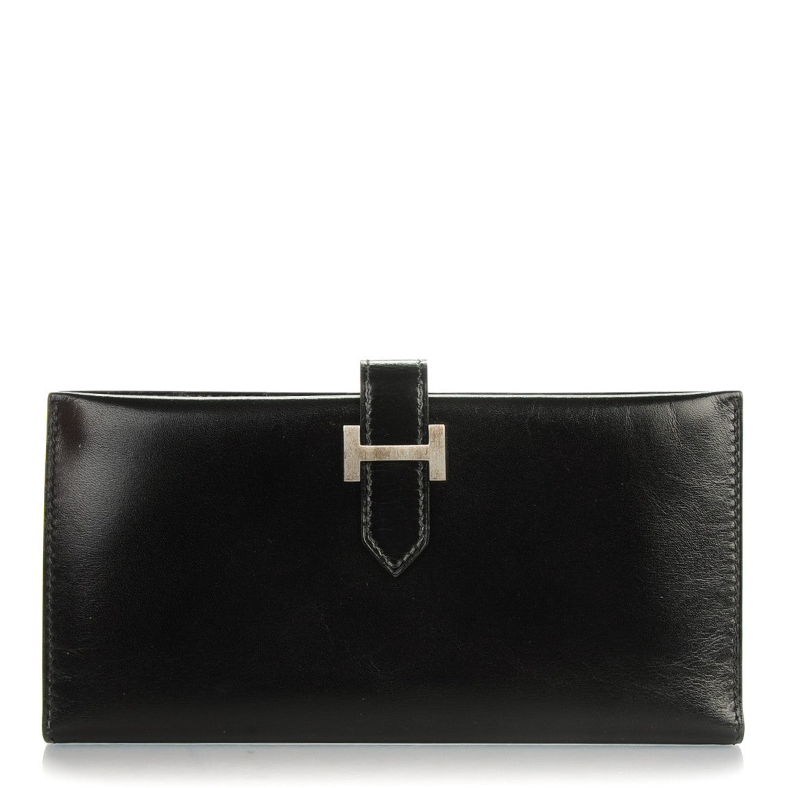 Hermes Box Bearn Gusset Wallet Black 1 of 7