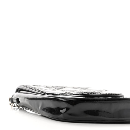 Christian Dior Patent Cannage Crossbody Pouch Black 8 of 8