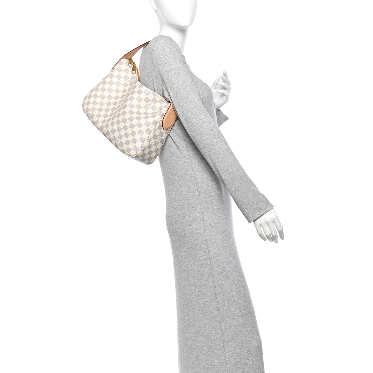 Damier Azur Slouchy PM Rose Ballerine