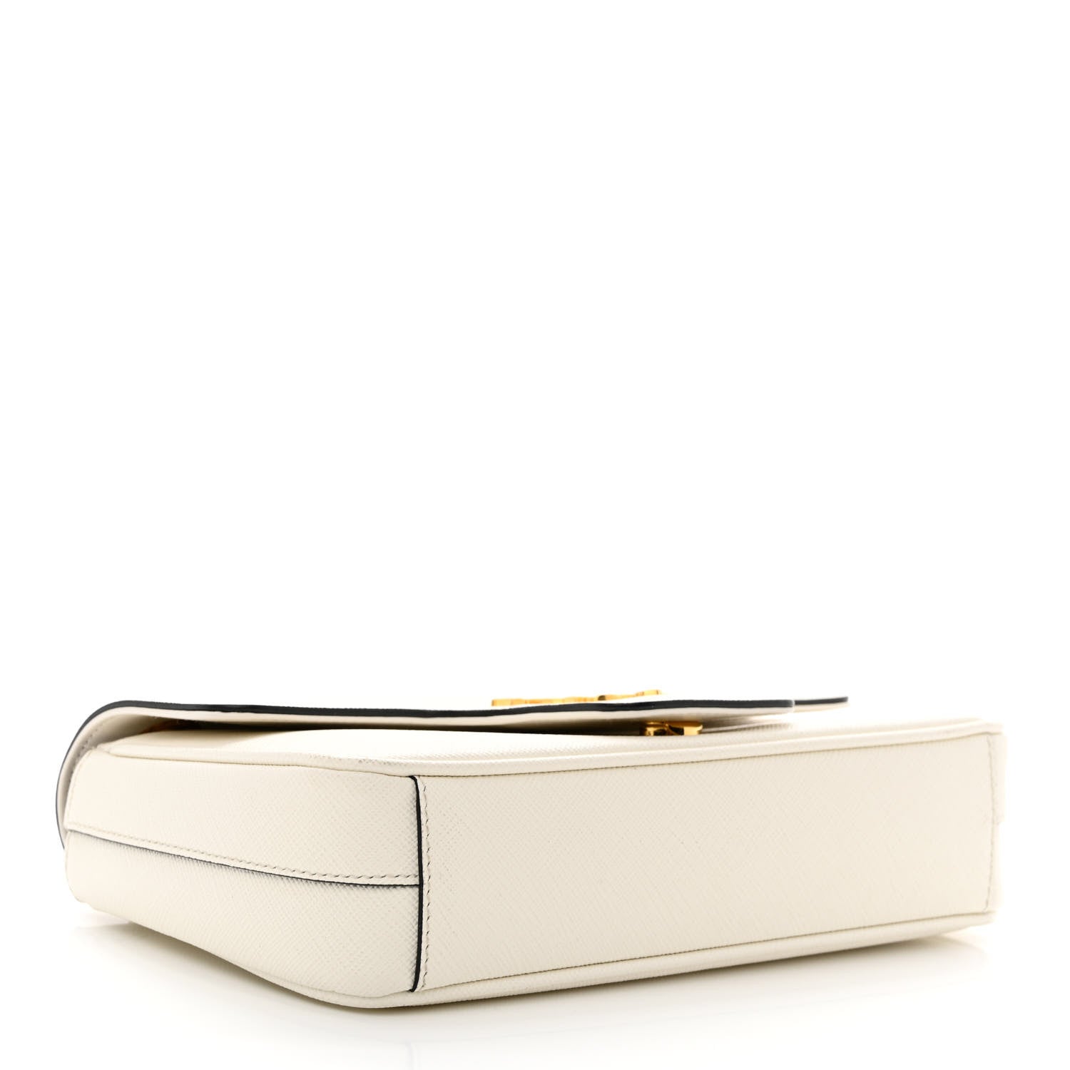 Prada Saffiano Flap Shoulder Bag Bianco 4 of 13