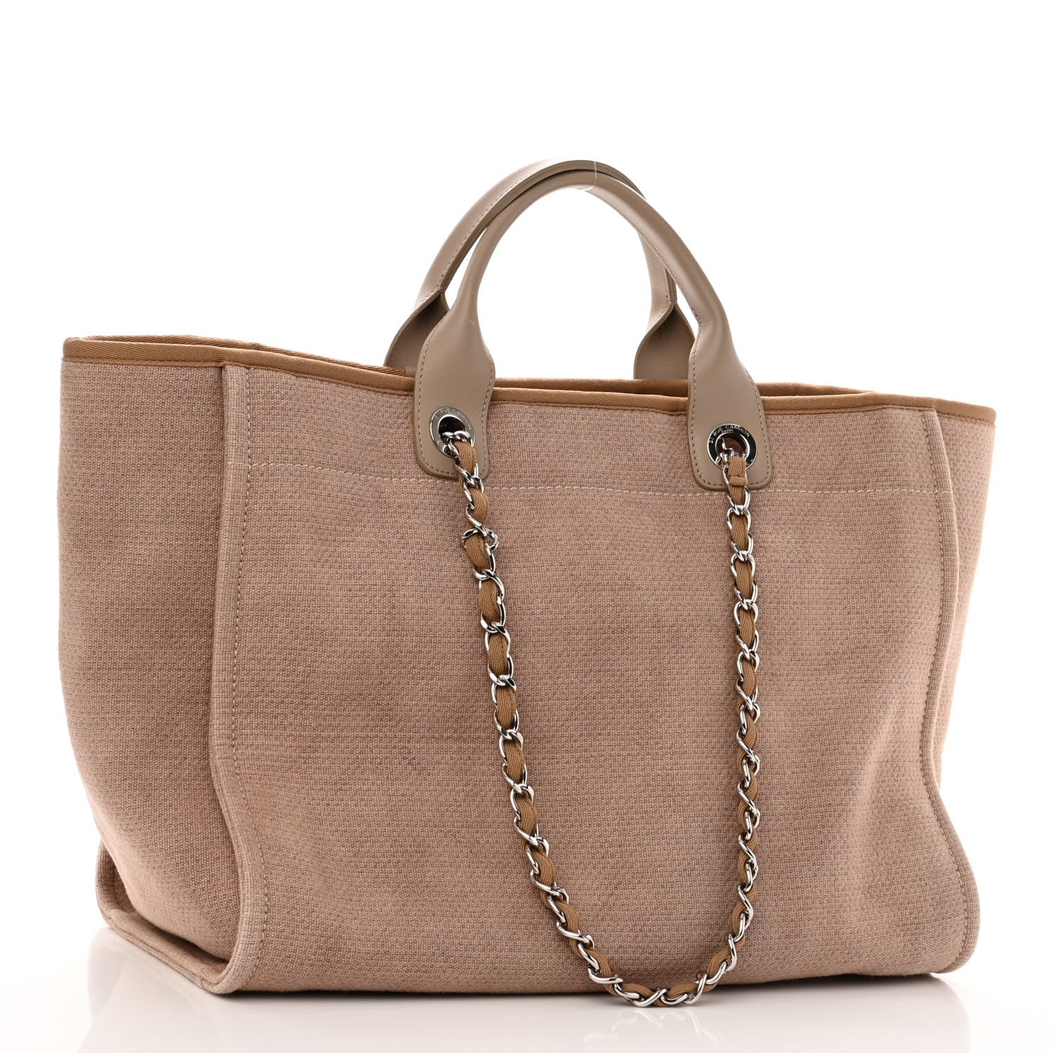 Chanel Canvas Medium Deauville Tote Ecru 3 of 11