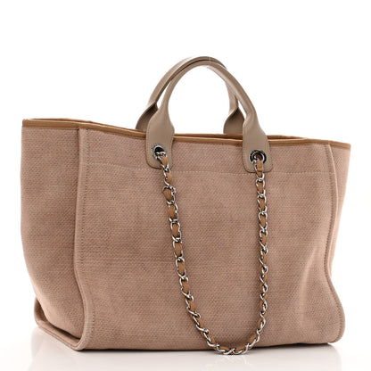 Chanel Canvas Medium Deauville Tote Ecru 3 of 11