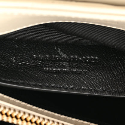 Saint Laurent Calfskin Y Quilted Monogram Small Loulou Chain Satchel Blanc Vintage 7 of 14