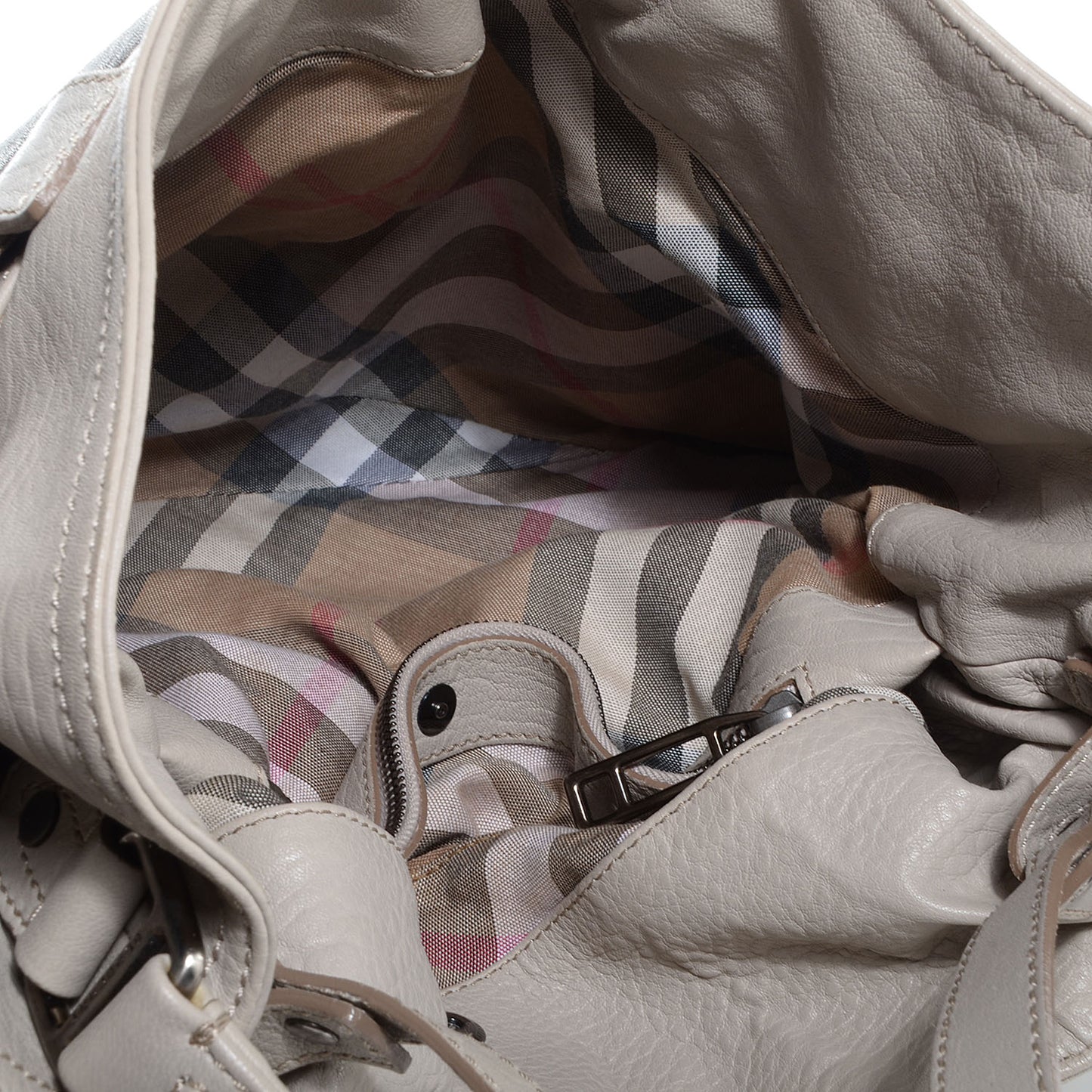 Leather Crompton Tote Grey
