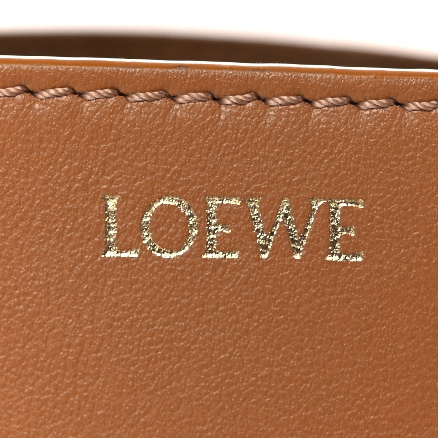 Loewe Shiny Calfskin Mini Puzzle Fold Tote Warm Desert Black 6 of 12