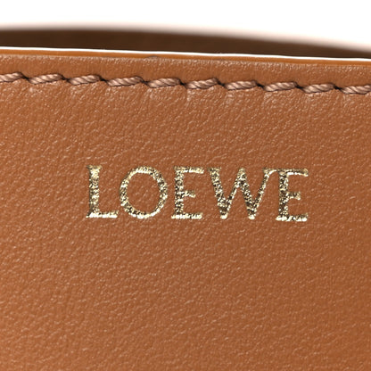 Loewe Shiny Calfskin Mini Puzzle Fold Tote Warm Desert Black 6 of 12