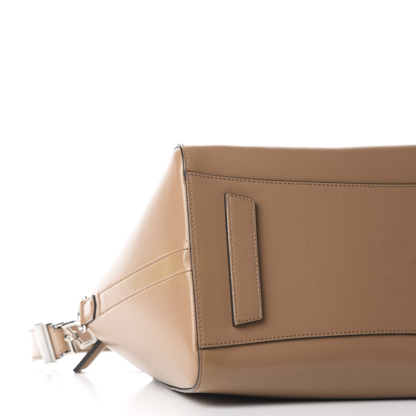 Shiny Lord Calfskin Medium Antigona Dark Beige