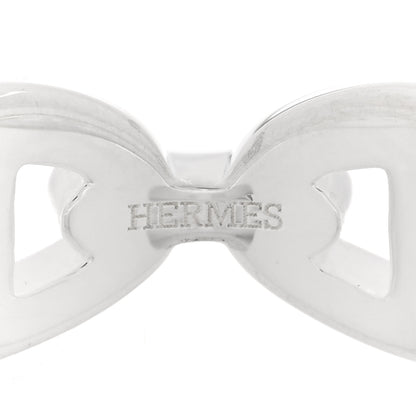 Hermes Sterling Silver PM Chaine d'Ancre Enchainee Band Ring 53 6.5 4 of 9