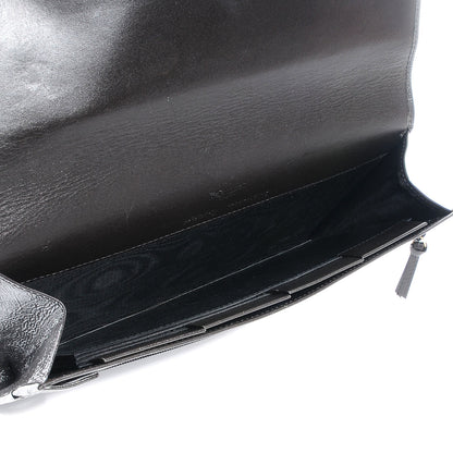 Saint Laurent Patent Belle de Jour Clutch Dark Grey 5 of 6