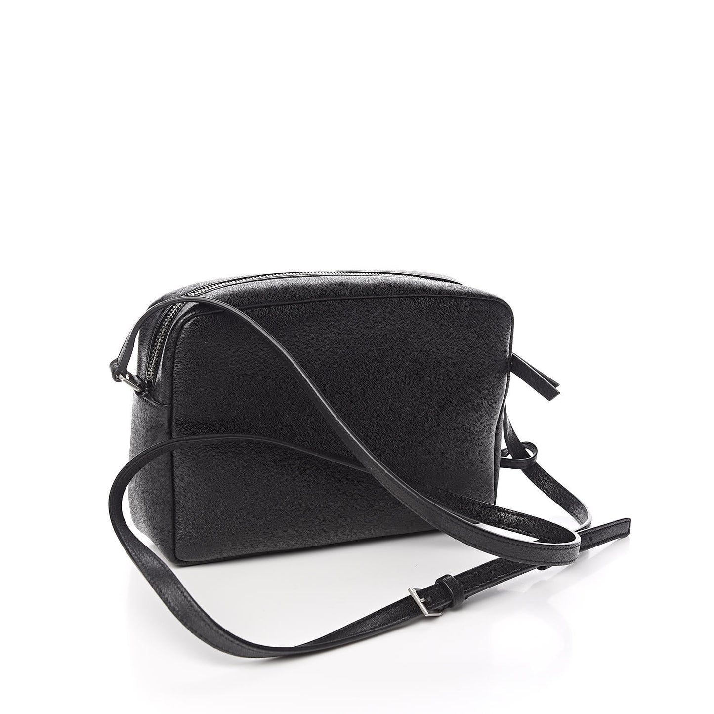 Lambskin Monogram Small Lou Camera Bag Black