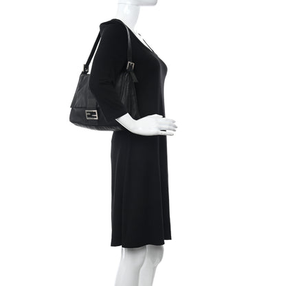 Fendi Lambskin Mama Baguette Black 2 of 12