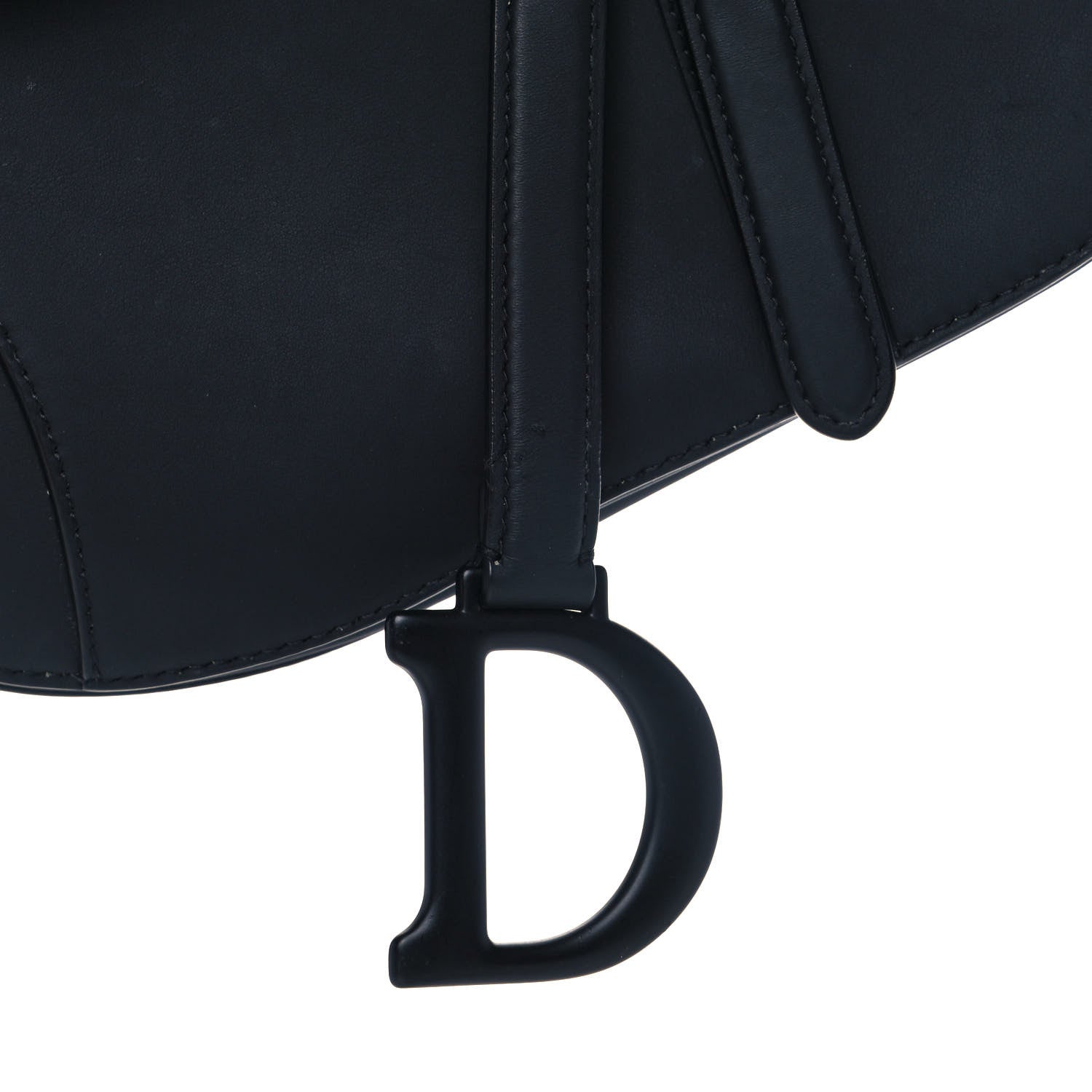 Christian Dior Ultra Matte Calfskin Saddle Bag Black 8 of 15
