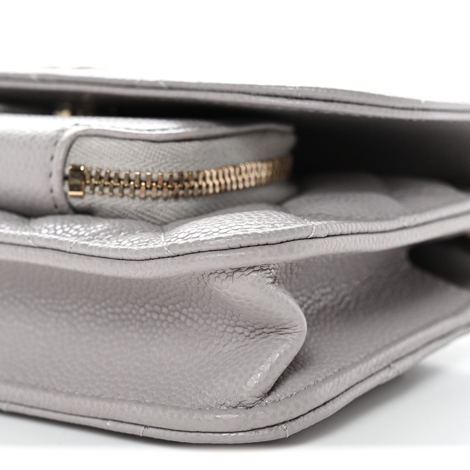Chanel Caviar Quilted Mini Business Affinity Flap Grey 11 of 12
