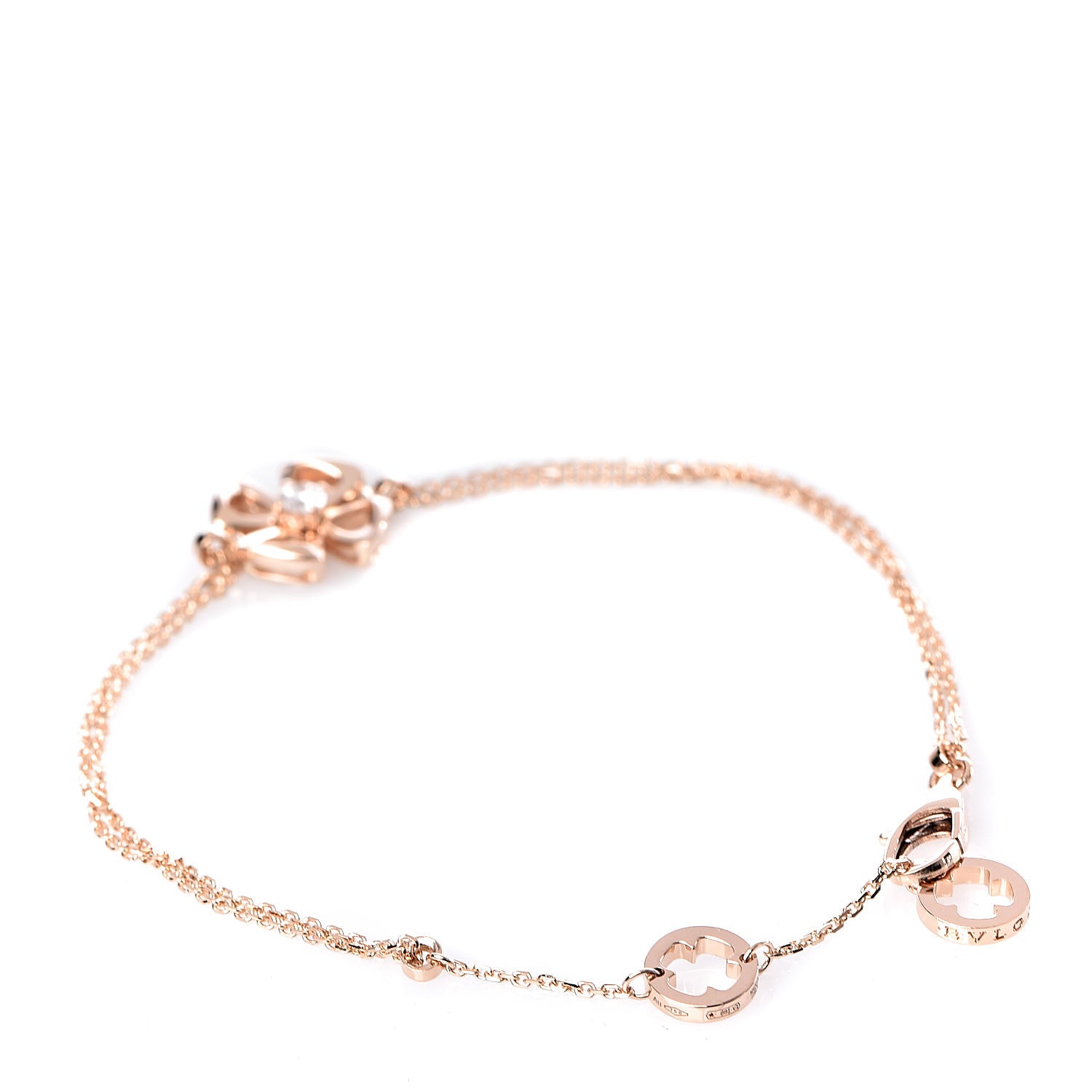 Bulgari 18K Rose Gold Diamond Fiorever Bracelet 3 of 5
