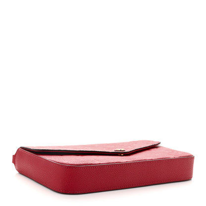 Louis Vuitton Empreinte Pochette Felicie Chain Wallet Scarlet 5 of 12