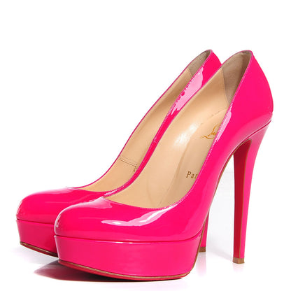 Christian Louboutin Patent Bianca 140 Pumps 38 Hot Pink 3 of 7