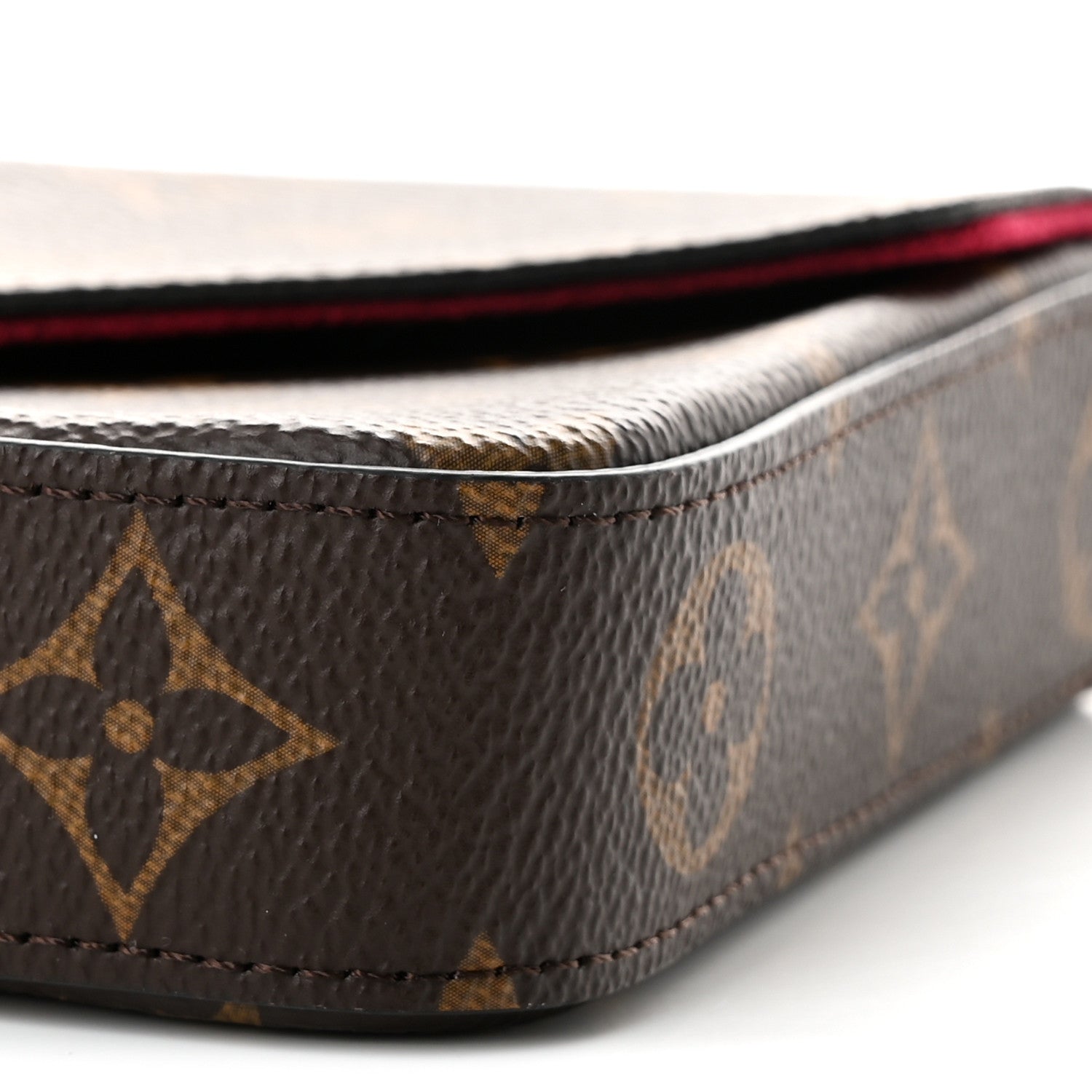 Louis Vuitton Monogram Pochette Felicie Chain Wallet Fuchsia 10 of 10