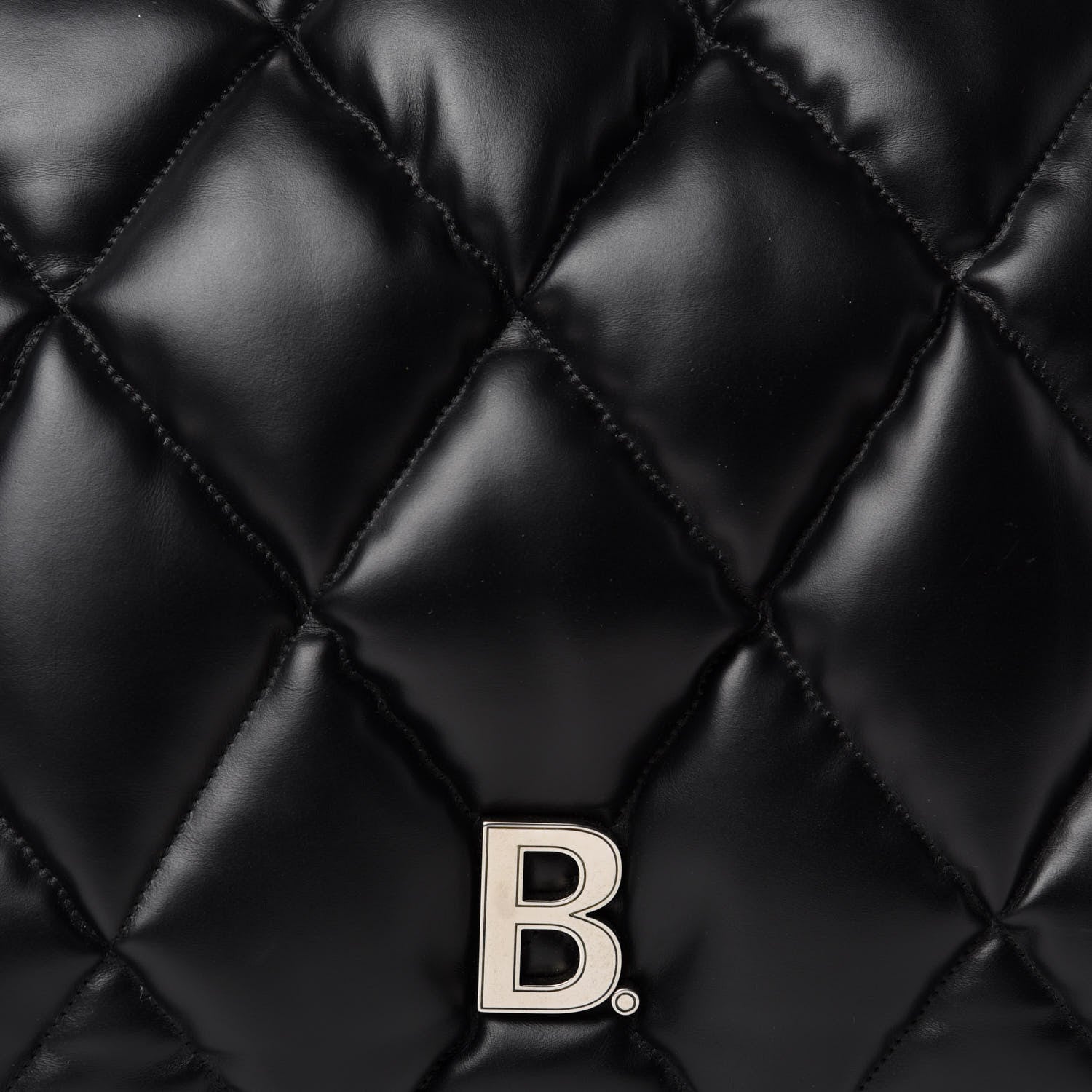 Balenciaga Nappa Calfskin Quilted Large Touch Shoulder Bag Black 14 of 14