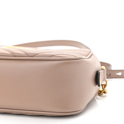 Gucci Calfskin Matelasse Small GG Marmont Chain Shoulder Bag Porcelain Rose 10 of 10
