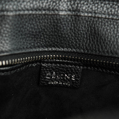Celine Drummed Calfskin Nano Luggage Black 6 of 8