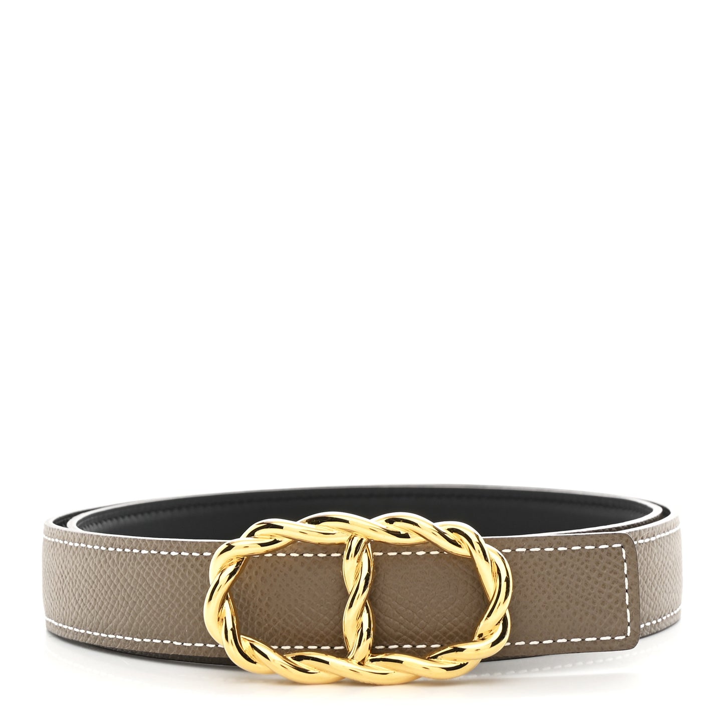 Swift Epsom 24mm Maillon Torsade Belt 80 Etoupe Black