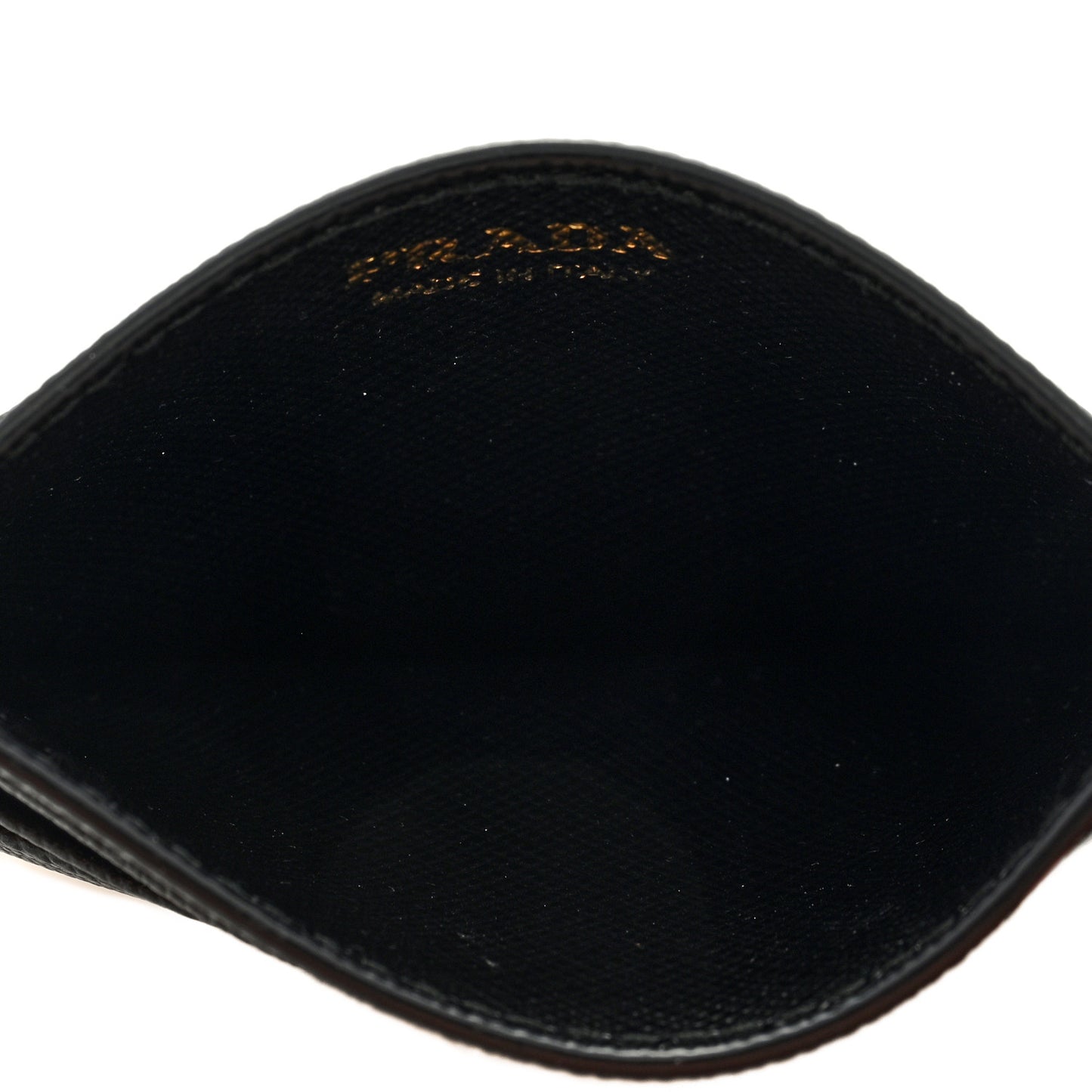 Saffiano Metal Card Holder Black