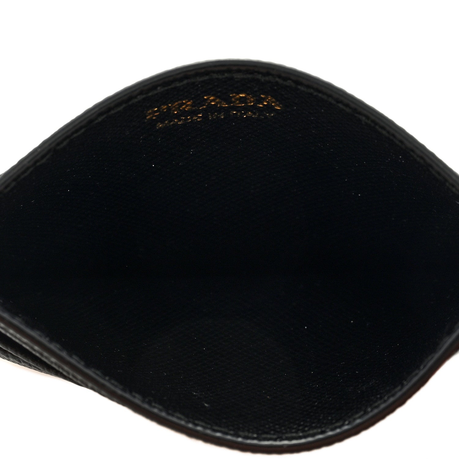 Prada Saffiano Metal Card Holder Black 5 of 6