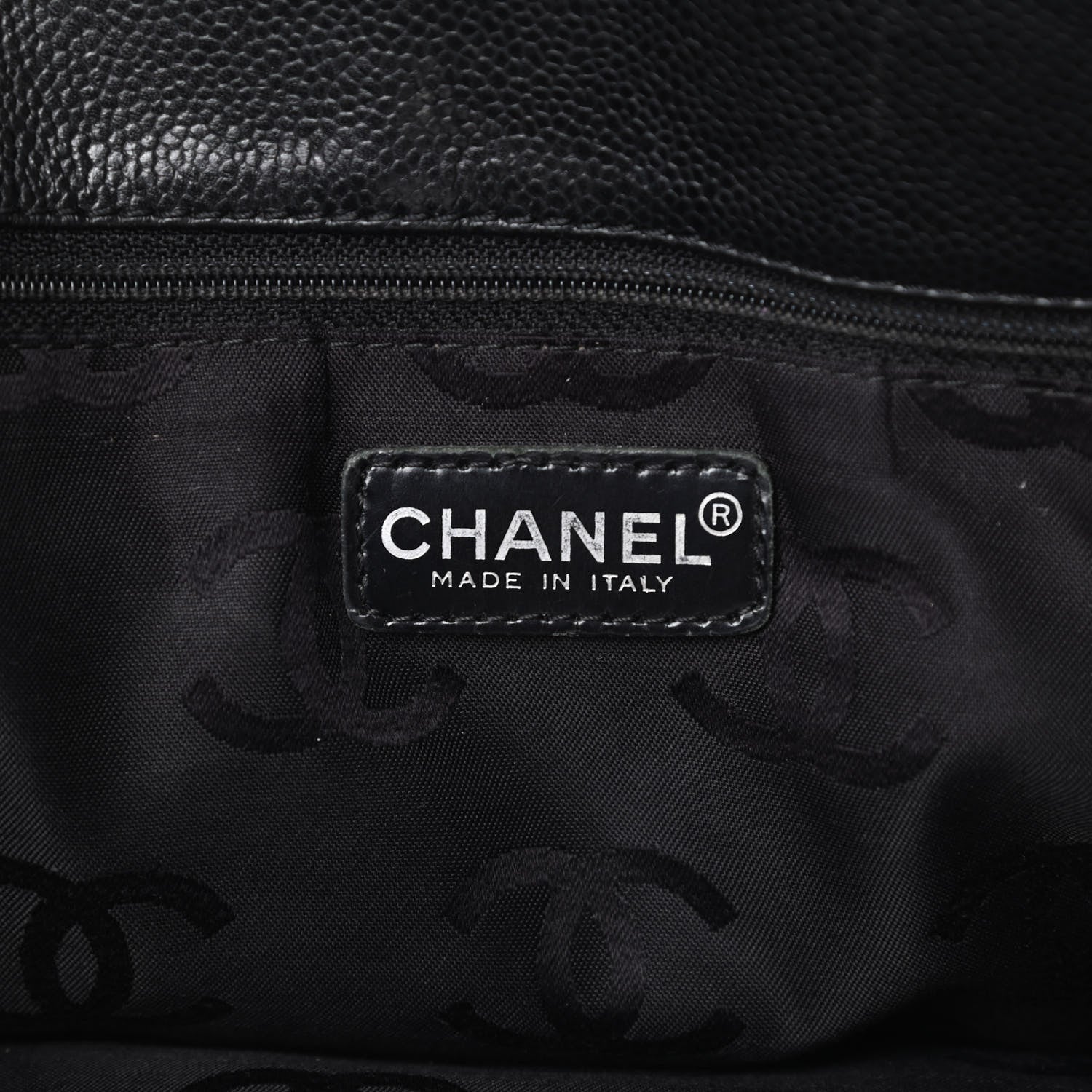 Chanel Caviar CC Tote Black 6 of 16
